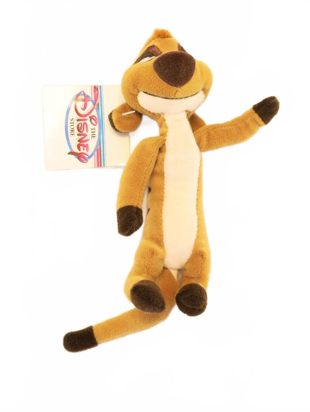 Vintage The Disney Store Timon Mini Bean Bag 8" Plush w/ Tags